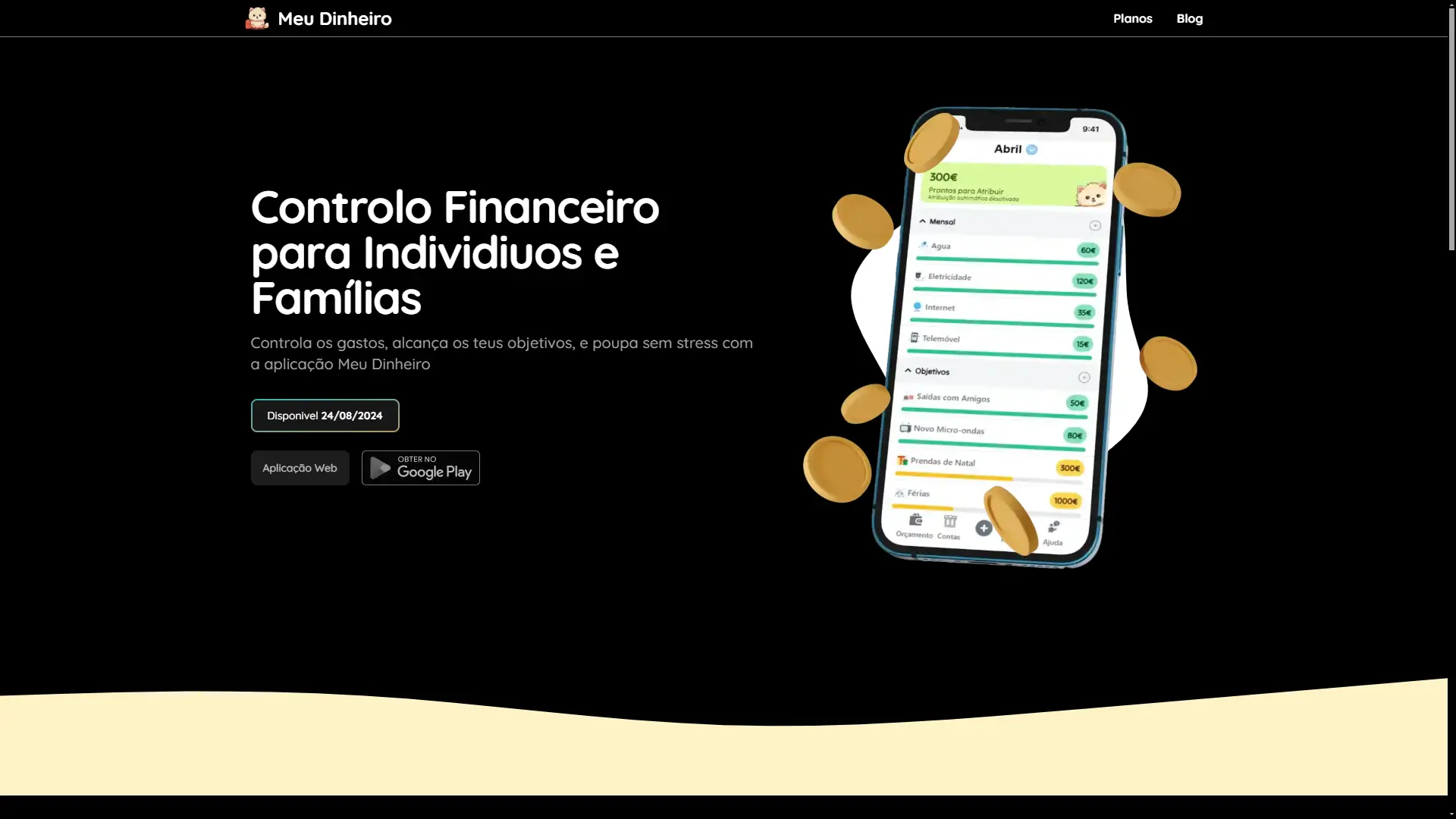 Meu Dinheiro Finance App